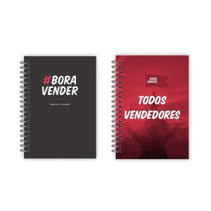 Kit com Agenda CRM + Caderno do Vendedor - Bora Vender