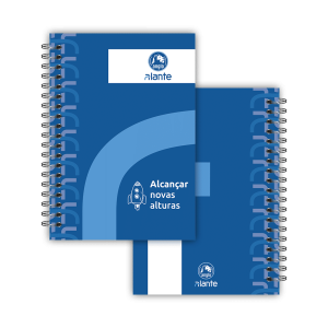 Caderno 1 matéria Capa Slim - Anglo Alante