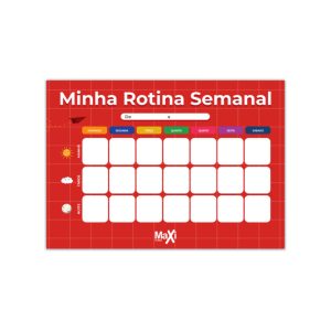 Pack Rotina Semanal de Estudos Infantil - Maxi