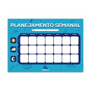 Pack Rotina Semanal de Estudos Infantil - Ábaco