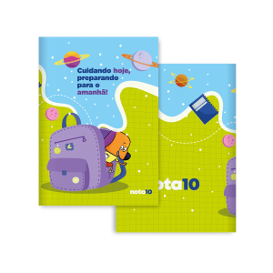 Caderno infantil Capa Premium - Nota10