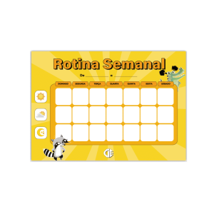 Pack Rotina Semanal de Estudos Infantil - CIE