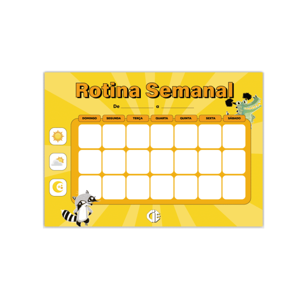 Pack Rotina Semanal de Estudos Infantil - CIE