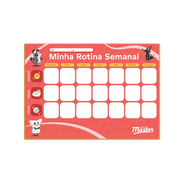 Pack Rotina Semanal de Estudos Infantil - Master