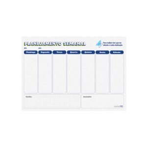 Pack Planejamento Semanal de Estudos Juvenil - Nota10